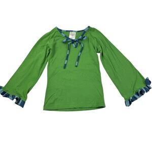 Persnickety Green Bell Sleeve Top